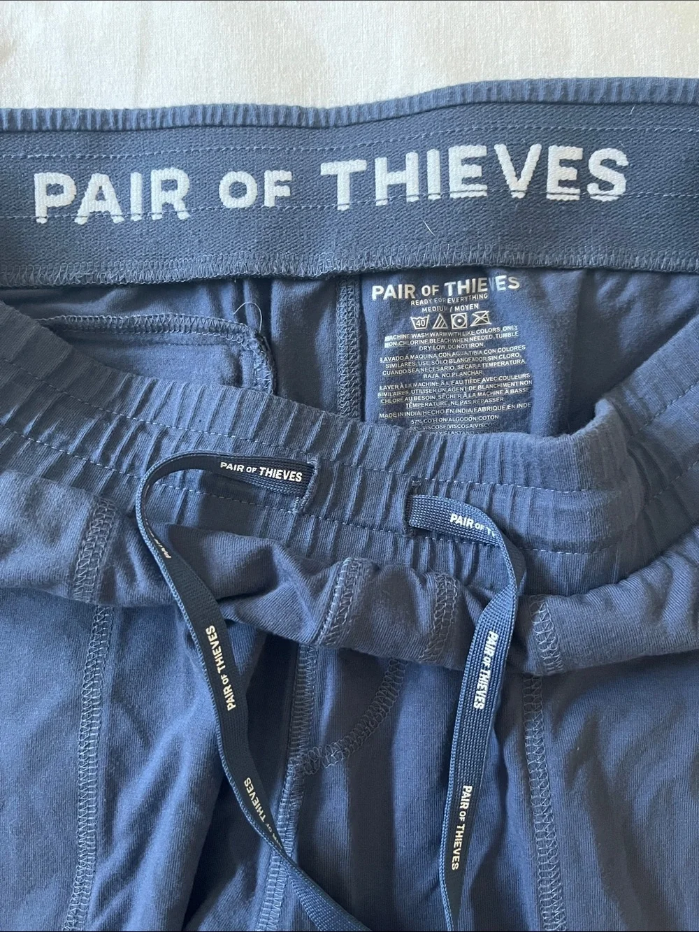 Pair of Thieves Blue Lounge Joggers, Size Medium